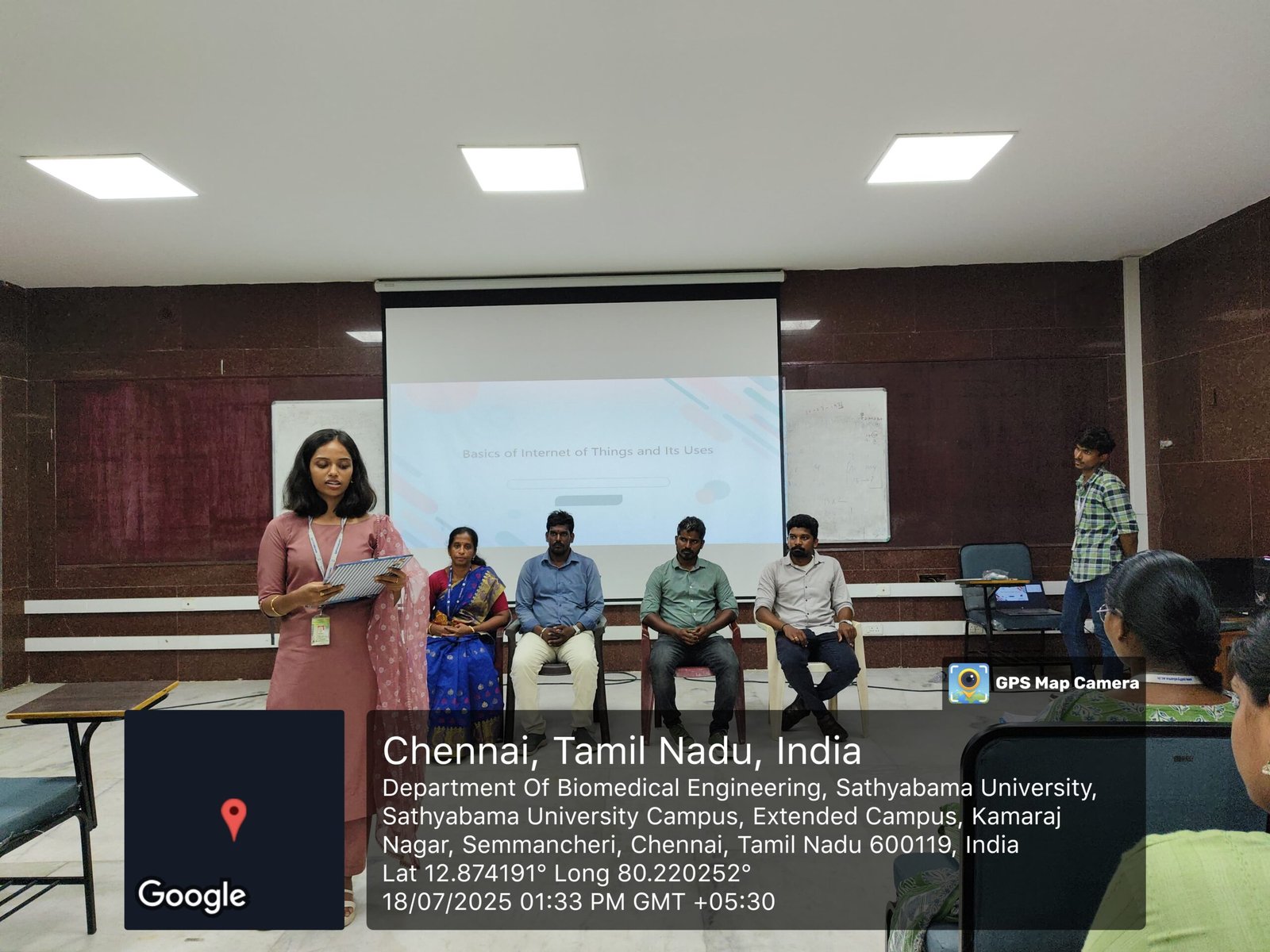 IoT Seminar at Sathyabama University